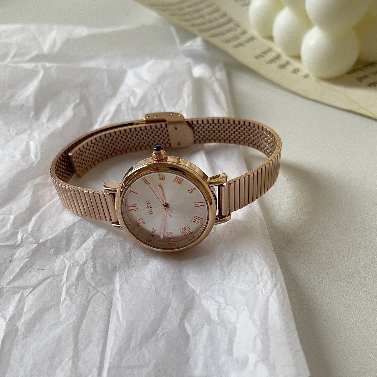 Elegant Steel Watch Women's Light Luxury High-end Sense