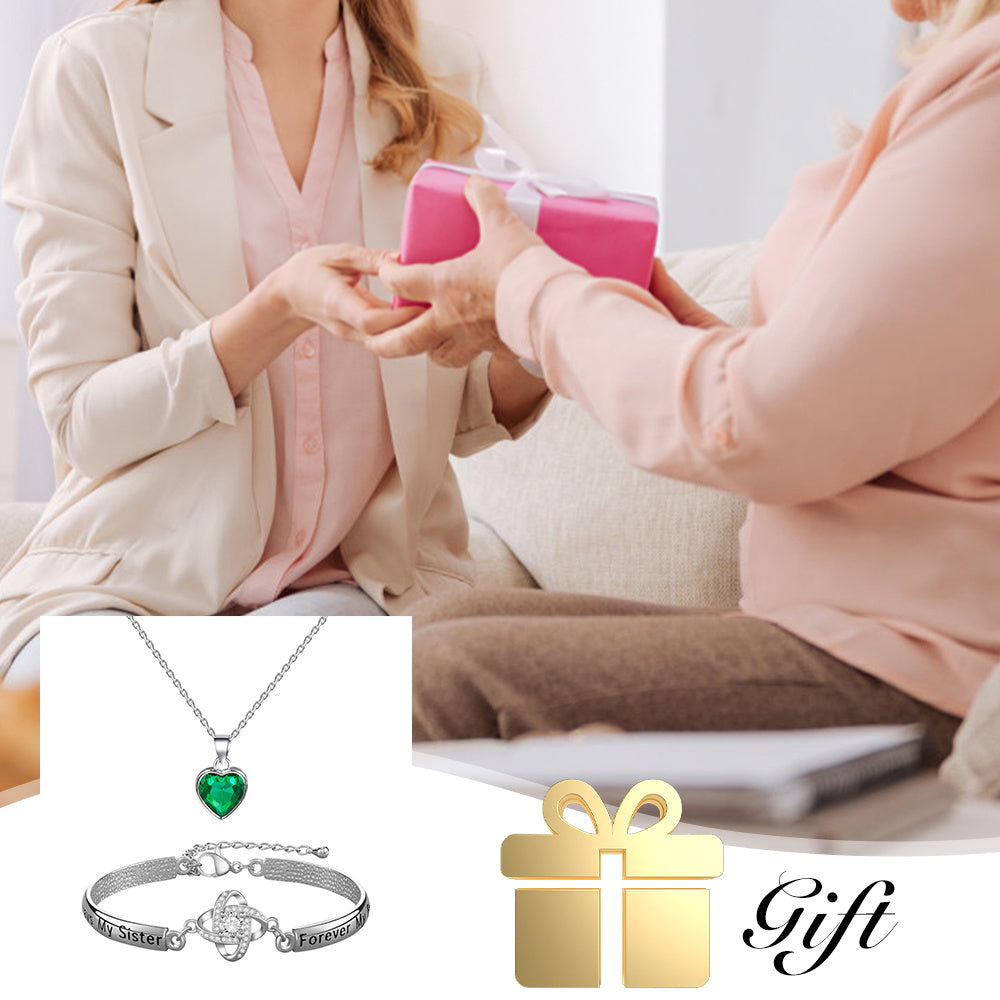 Sisters Friendship Theme Silver Bracelet