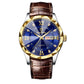 Genuine Leather Men's Waterproof Leisure Fashion Business Men's Student Quartz Watch