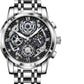 High-grade Waterproof Hollow Out Luxury Large Dial