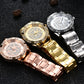 Fashion Casual Quartz Watch Starry Stainless Steel