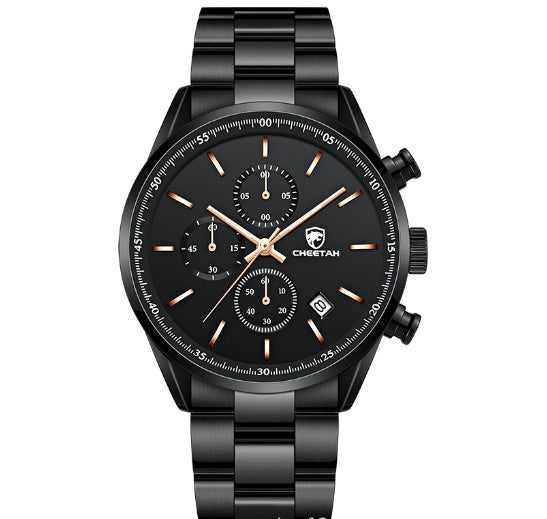 Business Leisure Men's Watch Multi-functional Waterproof Quartz Watch