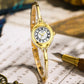 Gold Good-looking Thin Strap Quartz Watch