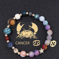 Twelve Constellation Constellation Bracelet Natural Stone Cut Color
