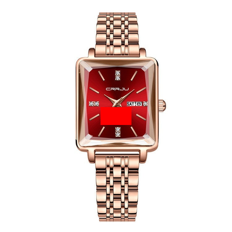 Simple Business Personality Fashion Waterproof Popular New Steel Belt Women's Watch