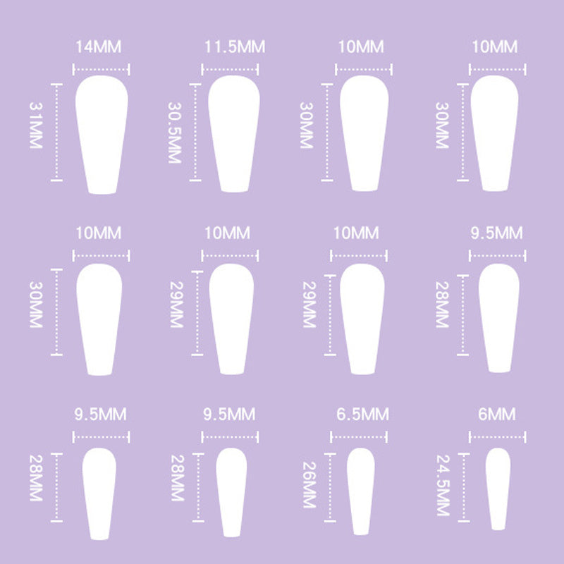 Fake Nails Wear Nails Autumn And Winter Frosted Personality Waterproof Ballet Nails