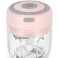 Mini Electric Garlic Chopper USB Charging Ginger Masher Machine Sturdy Durable Chili Vegetable Crusher Kitchen Tool
