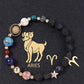 Natural Volcanic Rock Twelve Constellations Bracelets Fashion European And American Style