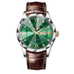 Genuine Leather Men's Waterproof Leisure Fashion Business Men's Student Quartz Watch
