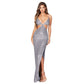 Summer Women's Clothing Split Backless Hollow Dress