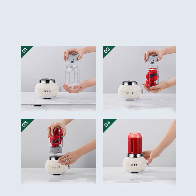 Hand-held Electric Whisk Household Baking Cake Egg White Whisk Small Straight Handle Whisk Wireless Whisk