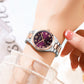 Women's Fashion Calendar Women's Watch Casual Steel Belt