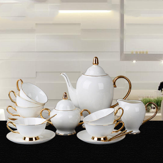 Bone China -paiGoldnted Coffee Cup And Saucer Afternoon Tea Tea Set