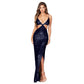Summer Women's Clothing Split Backless Hollow Dress
