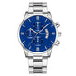Calendar Steel Belt Quartz Watch Men's Business Men's Watch Three-eye Large Dial