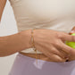 Stainless Steel Full Diamond Tennis Chain Women's Bracelet