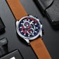 Multifunctional Sports Waterproof Men's Watch Crazy Horse Belt