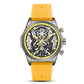 Men's Silicone Mechanical Style Decorative Quartz Watch