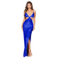 Summer Women's Clothing Split Backless Hollow Dress