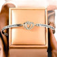 Micro-inlaid Heart-to-heart Print Bracelet Wrist Ring Women