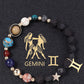 Natural Volcanic Rock Twelve Constellations Bracelets Fashion European And American Style