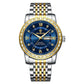 Business Diamond-embedded Mechanical Watch Double Calendar Waterproof Luminous