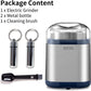 Electric Grinder For Herb,pice,Pollen And Coffee Fast Grinding For Flower Buds,Dry Spices,And Herbs Compact Size  Silver