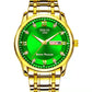 Fashion Alloy Steel Belt Waterproof Luminous Men's Dual Calendar Watch