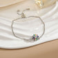 Simple Rotatable Flower Color-preserving Pure Copper Gold-plated Bracelet