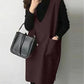 New Mid-length Solid Color Loose-fitting Waistcoat Skirt