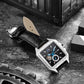 Flywheel Waterproof Hollow Out Trendy Men's Square Automatic Mechanical Watch