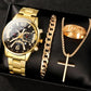 Men's Temperament Business Watch All-match Cross Steel Belt