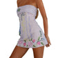 Women's Flower Dress Half-length Slim Fit