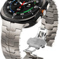 Simple Casual Pure Titanium Metal Solid Strap