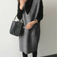 New Mid-length Solid Color Loose-fitting Waistcoat Skirt