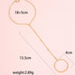 Women's Beach Ring Bracelet Integrated Chain