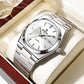 Fashion Stainless Steel Buckle Men's Business Casual Quartz Watch