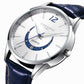 Men's Fashion Quartz Watch Genuine Leather Strap
