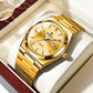 Fashion Stainless Steel Buckle Men's Business Casual Quartz Watch