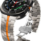 Simple Casual Pure Titanium Metal Solid Strap