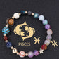 Twelve Constellation Constellation Bracelet Natural Stone Cut Color