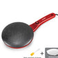 Breakfast Crepe Maker Spherical Non-stick Baking Pan, One Stick, Two Flips
