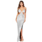 Summer Women's Clothing Split Backless Hollow Dress