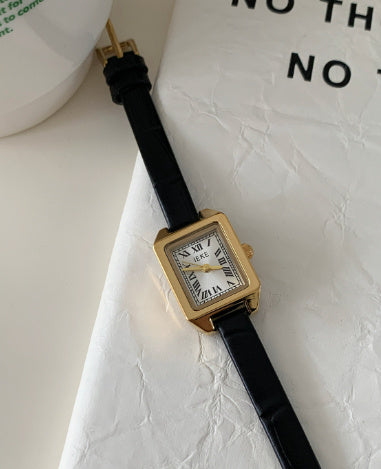 Small Design Light Luxury High-grade Retro Roman Quartz Watch