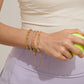 Stainless Steel Full Diamond Tennis Chain Women's Bracelet
