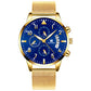 Concept Men's Mesh Strap Calendar Quartz Watch