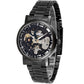 Winner Round Hollow Transparent Mechanical Steel Strap Watch