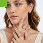 Sterling Silver Flower And Bird Open All-match Small Exquisite Ring
