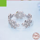 925 Sterling Silver Niche High-grade Hollow Lace Small Flower Open Ring