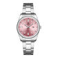 Quartz Calendar Waterproof Steel Strap Women's Watch